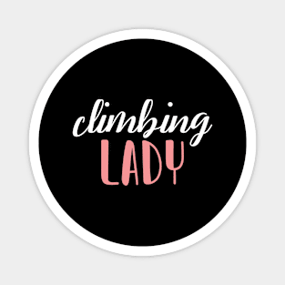 climbing lady - climbing girl Magnet